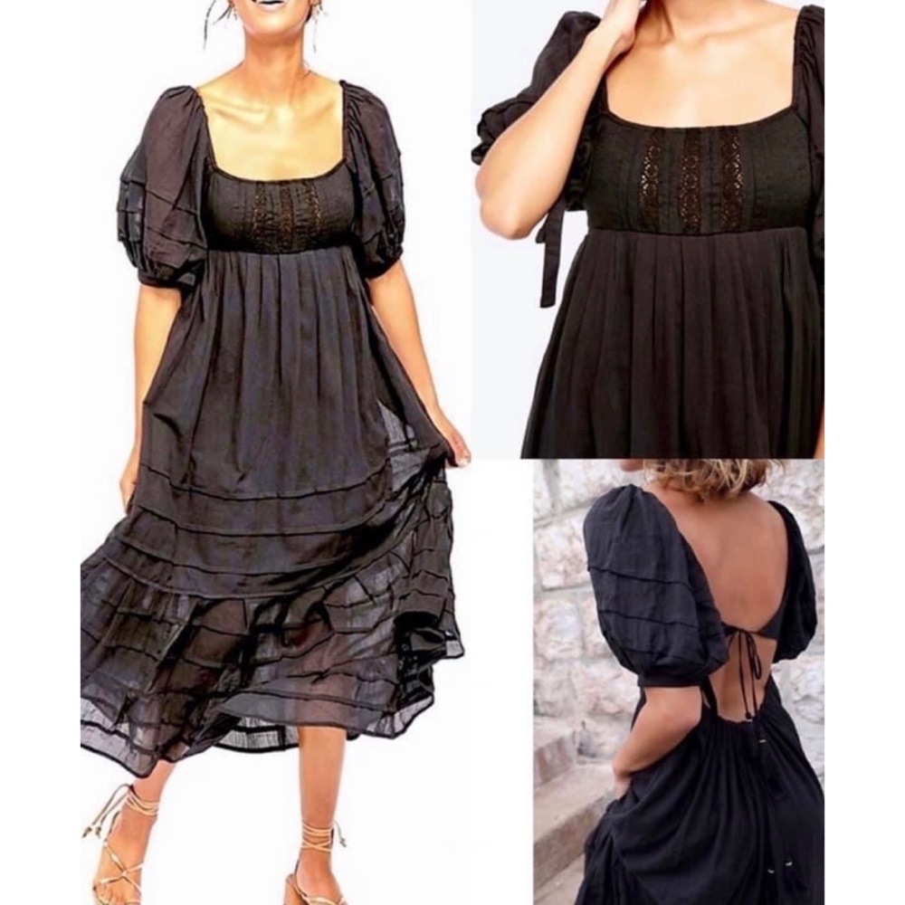 Free People Let’s Be Friends Midi Dress - Large